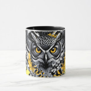 Owl Head - Owl Mug - Cute Owl Coffee Mug