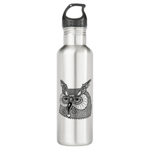Owl Head Zendoodle 710 Ml Water Bottle