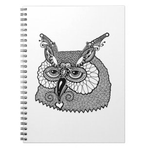 Owl Head Zendoodle Notebook