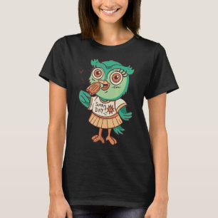 Owl Ice Cream Food Zoo Animals Children Owls T-Shirt
