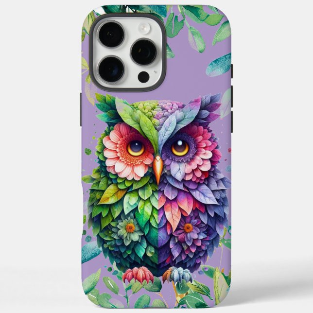Owl image iPhone 16 Pro Max case (Back)