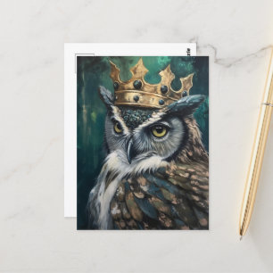 Owl in a Crown Postcard