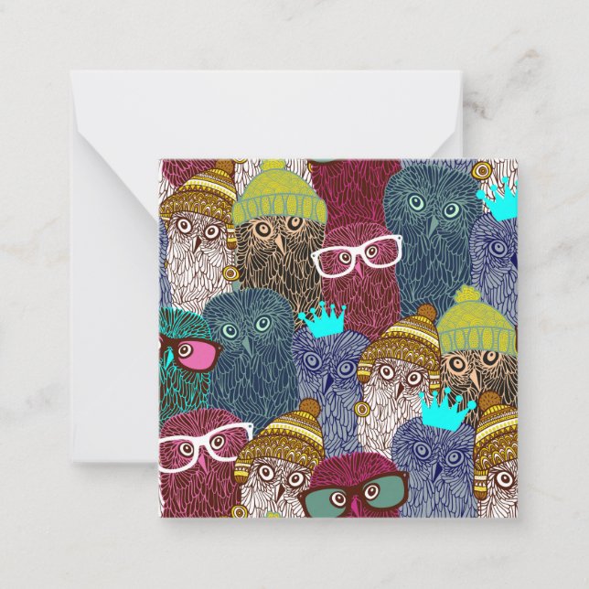 Owl in crown card (Front)