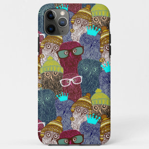 Owl in crown iPhone 11 pro max case
