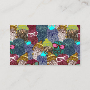 Owl in crown discount card