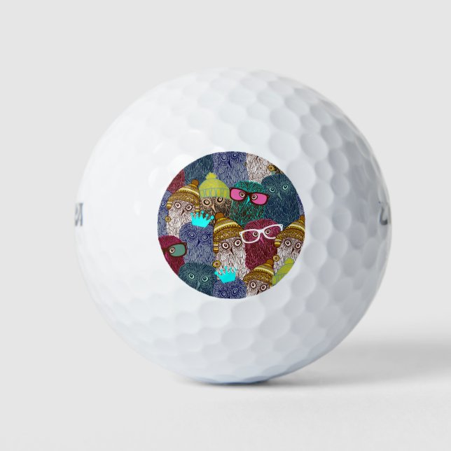 Owl in crown golf balls (Front)