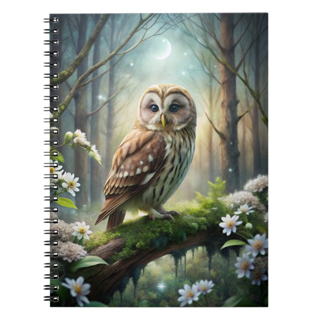 Owl in Forest Notebook (Front)