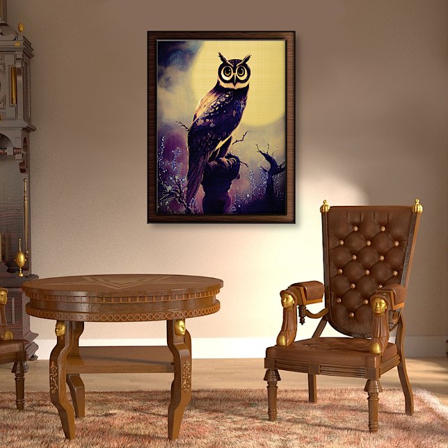 Owl in Moonlight Foil Prints (Creator Uploaded)