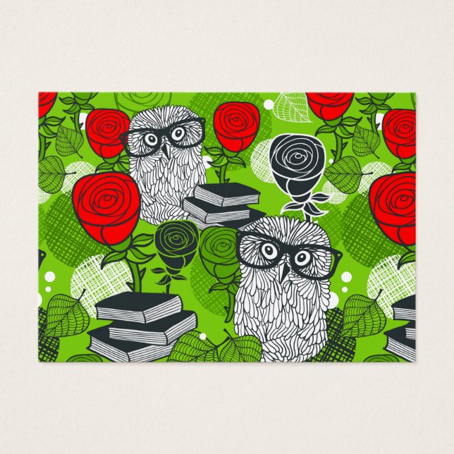 Owl in red roses (Front)