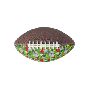 Owl in red roses american football
