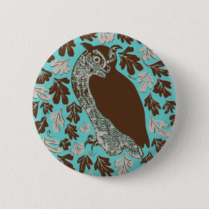 Owl in the Oak Button