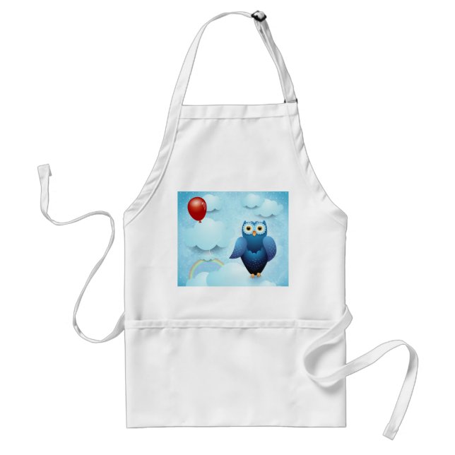 Owl in the sky standard apron (Front)