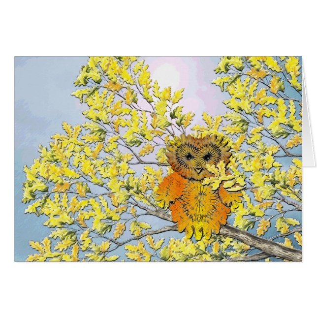 owl in tree (Front Horizontal)