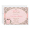 Owl Invitation Girl Birthday Party Pink Gold