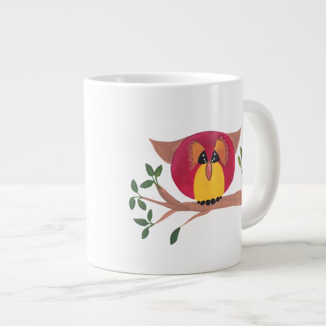 Owl Jumbo Mug (Front Right)