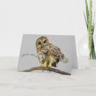 Owl Knock - Knock Thinging of You Card