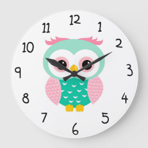 Owl Large Clock