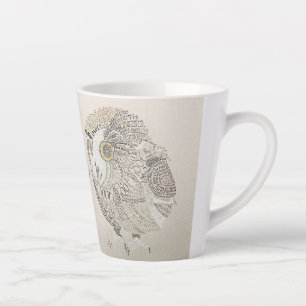 Owl latte mug