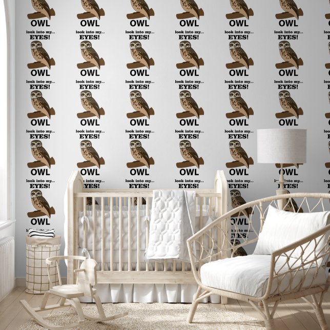 Owl Look Into My Eyes Owl Wallpaper (Kids)