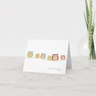 Owl Love Birds Note Cards