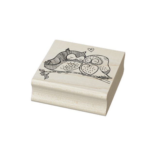 Owl Love Rubber Stamp (Stamp)