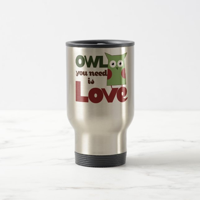 Owl Love Travel Mug (Center)