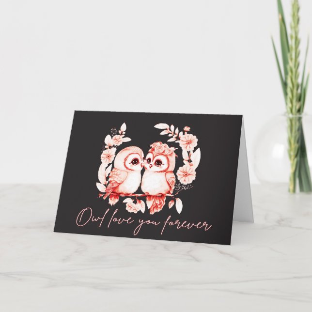 Owl Love you forever Card (Front)