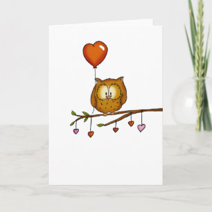 Owl love you - Valentine's Day gift Holiday Card