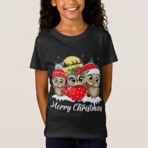 Owl Lover Merry Christmas Funny Owls Ugly Christma T-Shirt