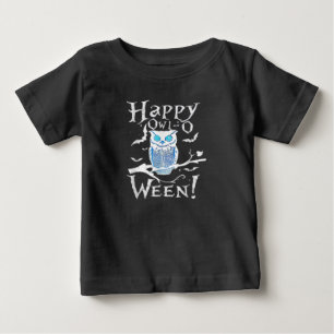 Owl Lovers Happy Owl Funny Owl Halloween Costume Baby T-Shirt