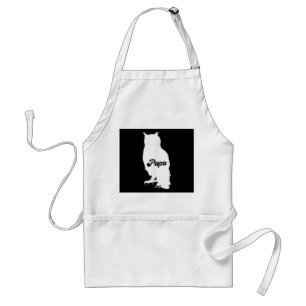 Owl Lovers Papa Owl Love Family Matching Costume Standard Apron