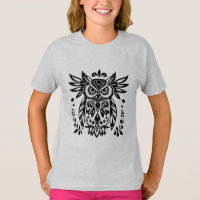 Owl Lovers Rustic Woodlands Black White Bohemian