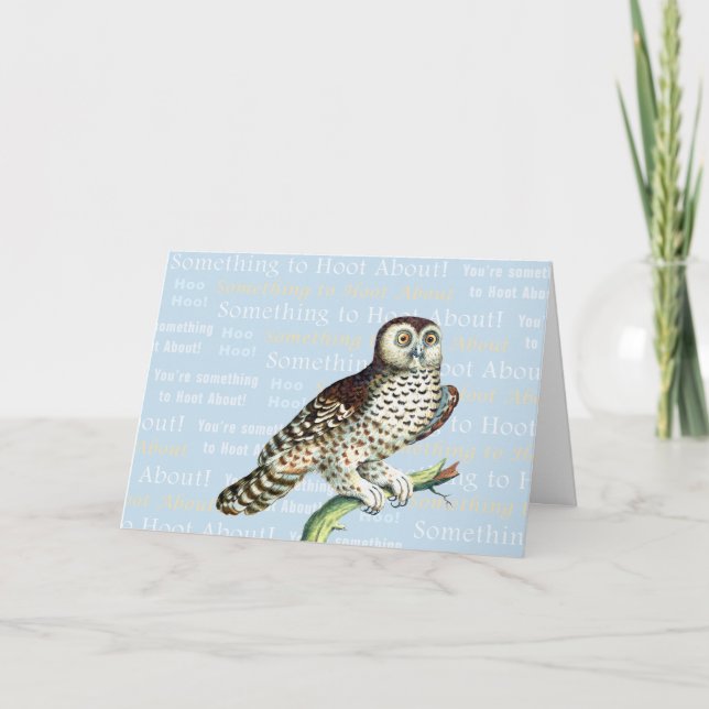 Owl Lover's Valentine's Day Card (Front)