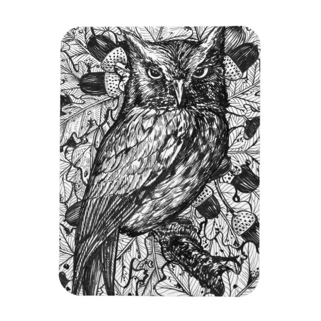 Owl Magnet (Vertical)