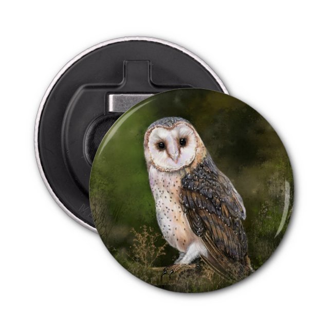 Owl Magnetic Bottle Opener (Front)