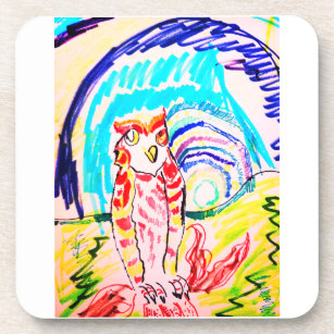 Owl marker notebook iPad air cover Playing Cards T Coaster