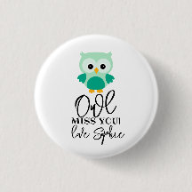 Owl miss you teacher green