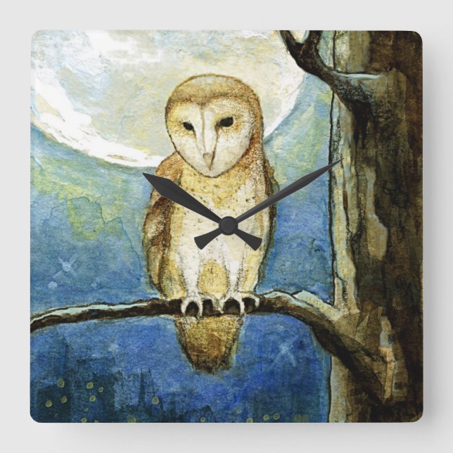 "Owl Moon" Wall Clock (Front)