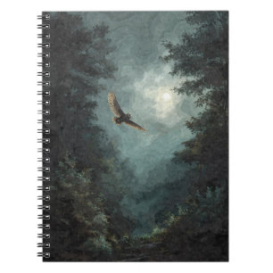 Owl Moonlit Forest Notebook