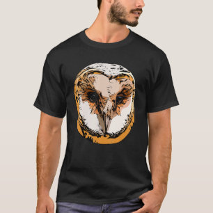 Owl motif forest bird of prey imprint raptor wild T-Shirt