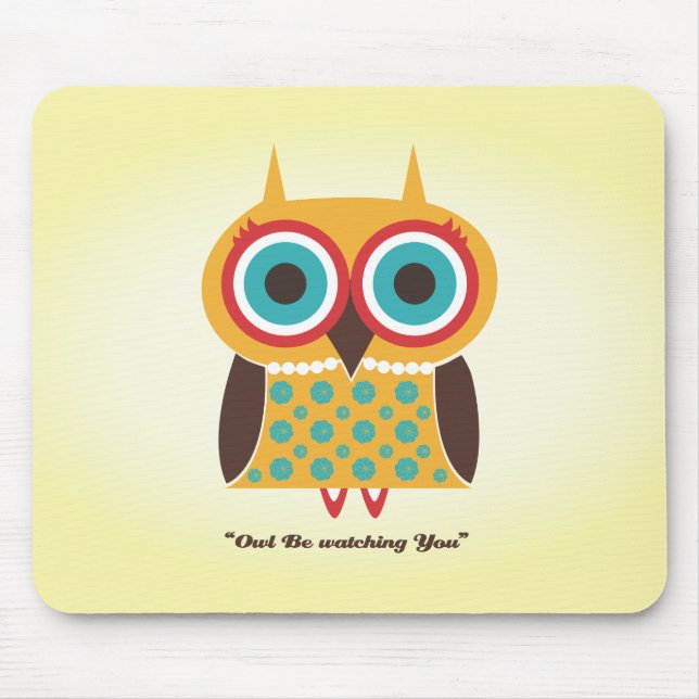 owl mouse pad (Front)