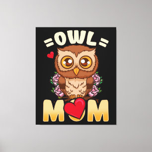 Owl Mum   Gift For Owner Owl Mum Canvas Print