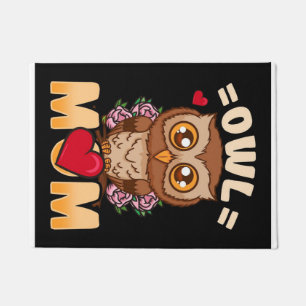 Owl Mum Gift For Owner Owl Mum Doormat