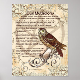 OWL MYTHOLOGY POSTER