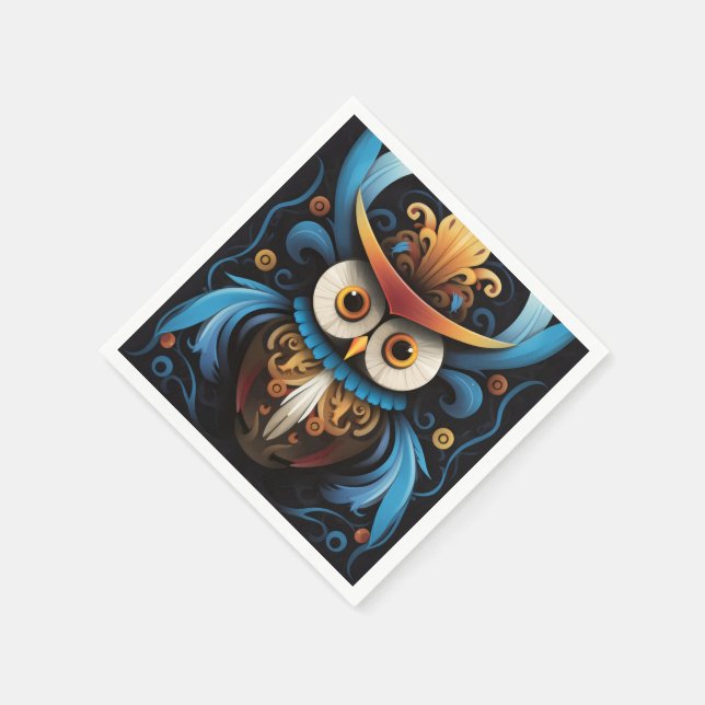 Owl Napkin (Corner)