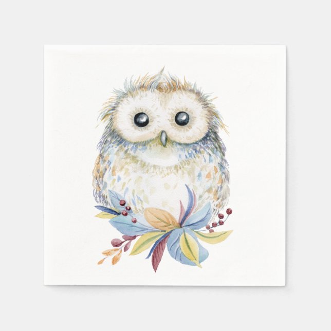 Owl Napkin (Front)