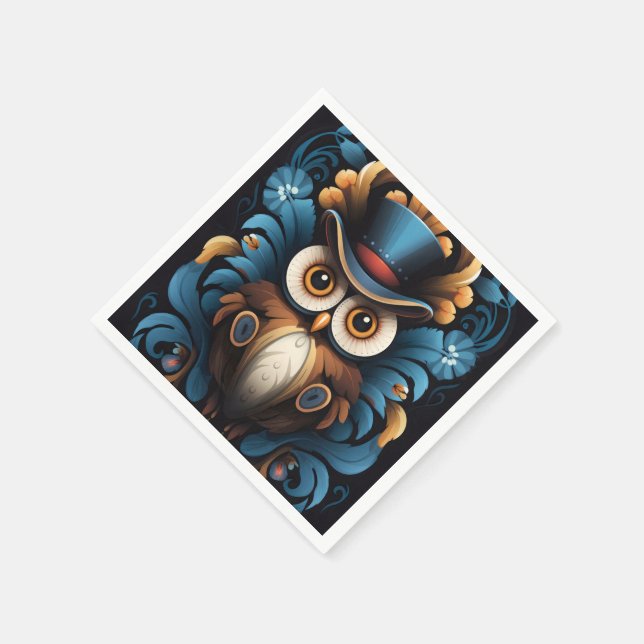 Owl Napkin (Corner)