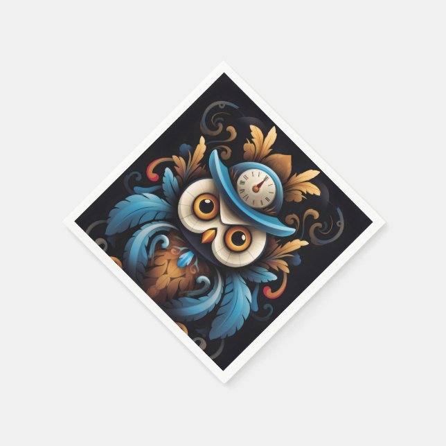 Owl Napkin (Corner)