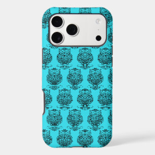 Owl (neon blue) - iPhone (16 Pro Max) Case