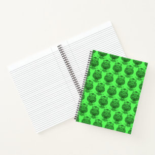 Owl (neon green) - Notebook